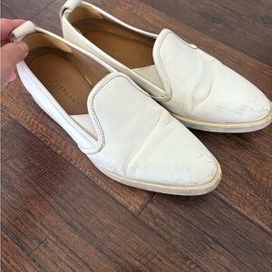 Everlane Women's White Slip-On Loafers
